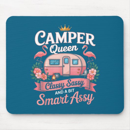 Camper Queen Cly Sy Smart Y Camng Rv Women  Muismat (Voorkant)