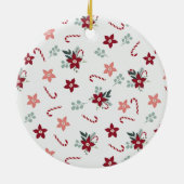 Camper Retro Green Kerstmis Keramisch Ornament (Achterkant)