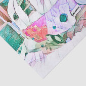 Camper Retro Hippie Bon Voyage Adventure Tissuepapier (Detail)