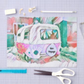 Camper Retro Hippie Bon Voyage Adventure Tissuepapier (Craft)