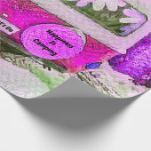 Camper Retro  Hippie Geluk is het kamperen Cadeaupapier (Hoek)