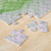 Camper Retro  Hippie Geluk is het kamperen Legpuzzel (Zijkant)