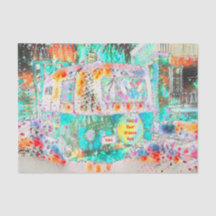 Camper Retro Hippie Green Groove en Vibe Pop Art