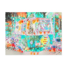 Camper Retro Hippie Groove en Vibe Pop Art