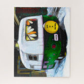 Camper Retro Hippie Life is een reis die gewoon ga Legpuzzel (Verticaal)