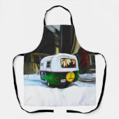 Camper Retro Hippie Life is een reis die gewoon ga Schort (Voorkant)