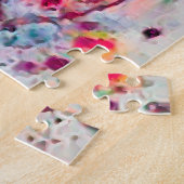 Camper Retro Hippie Road maakt geluk op vrijheid Legpuzzel (Zijkant)