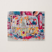 Camper Retro Hippie Road maakt geluk op vrijheid