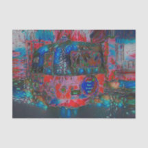 Camper Retro Hippie vindt uw groef en vibe