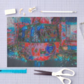 Camper Retro Hippie vindt uw groef en vibe Tissuepapier (Craft)