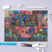 Camper Retro Hippie vindt uw groef en vibe Tissuepapier (Craft)