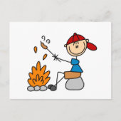 Camper Roasting Hot Dogs Tshirts en cadeaus Briefkaart (Voorkant)