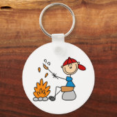 Camper Roasting Hot Dogs Tshirts en cadeaus Sleutelhanger (Voorkant)