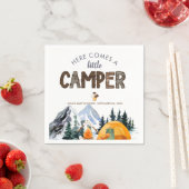 Camper | Rustisch Baby shower Servet (Insitu)