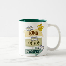 Camper/RV Lifestyle Travel Mug Tweekleurige Koffiemok