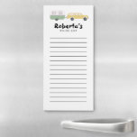 Camper RV Trailer Custom Grocery Shop To-DO List Magnetisch Notitieblok<br><div class="desc">Maak uw boodschappenlijstjes in stijl met deze aanpasbare boodschappenwinkel of een aanpasbaar aantekenblok voor een lijst. Verander de tekst aan uw behoeften. Houd of schrap ook de lijnen. Bekijk mijn winkel voor meer!</div>