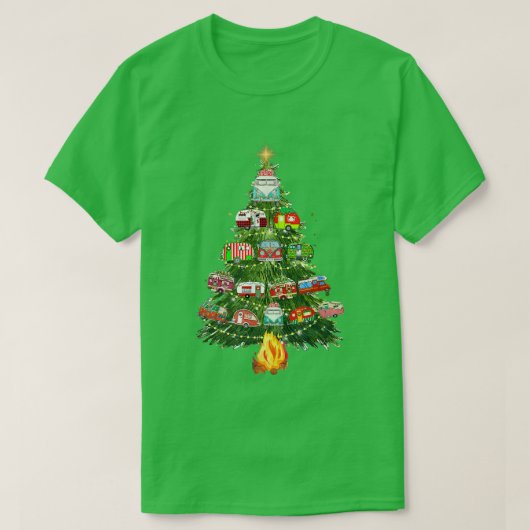 Camper RV X Camper Trailer Kerstmis Camping Camper T-shirt (Design voorkant)