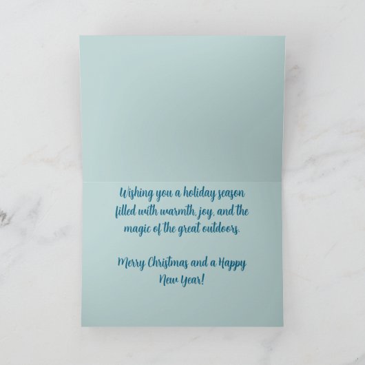  Camper Saguaro Cactus Christmas Kaart (Binnen)