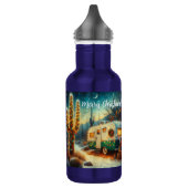  Camper Saguaro Cactus Kerstblauw Groen Waterfles (Links)