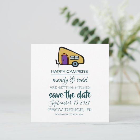 Camper Save The Date (Staand voorkant)