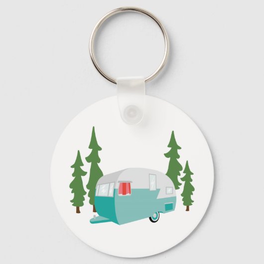 Camper Scene Sleutelhanger (Voorkant)