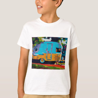 Camper Schilderij - Cadeau voor Kampeerliefhebbers T-shirt