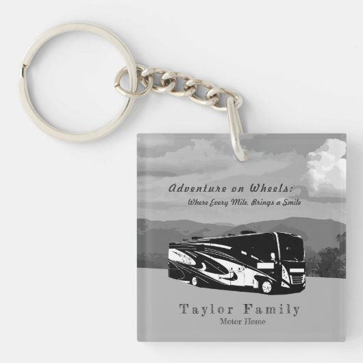 camper sleutelhanger (Voorkant)