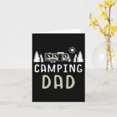 Camper Stargazing Ca. Camping Dad Wanderlust Natuu Kaart (Gele Bloem)