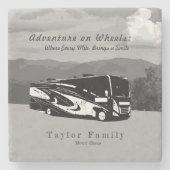 camper stenen onderzetter (Voorkant)