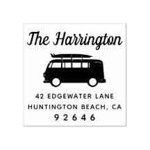 Camper Surfboard Familienaam Retouradres