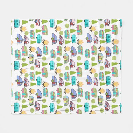 Camper Thleece Blanket Fleece Deken (Voorkant (Horizontaal))