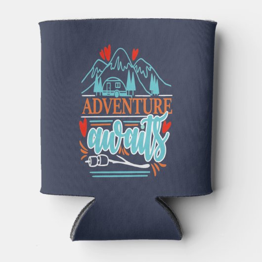 Camper Trailer Camping Berg Outdoor Avontuur Blikjeskoeler (Voorkant)