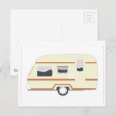 Camper Trailer Camping Van Briefkaart (Voorkant / Achterkant)