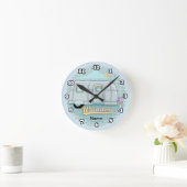 Camper Trailer Clock  Ronde Klok (Huis)