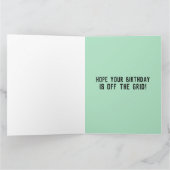 CAMPER TRAILER FUNNY BIRTHDAY WENSKAART KAART (Binnen)