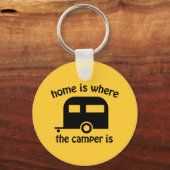 Camper Trailer Home Funny Sleutelhanger (Voorkant)