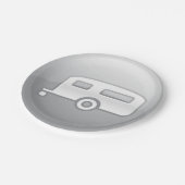 Camper Trailer Papieren Bordje (Gekanteld)