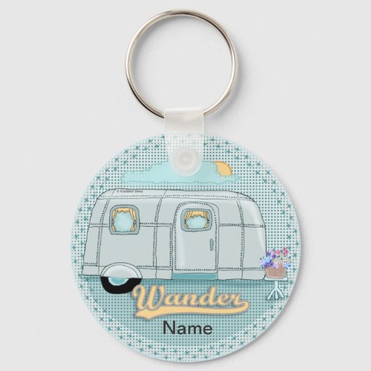 Camper Trailer Sleutelhanger (Voorkant)