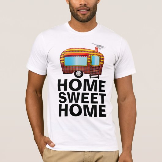 CAMPER TRAILER, THUIS SWEET HOME T-Shirts (Voorkant)
