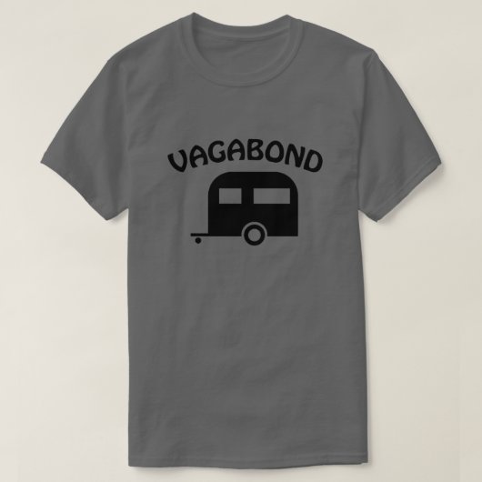 Camper Trailer Vagabond Funny T-shirt (Design voorkant)