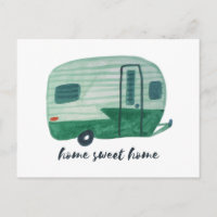 Camper Trailer Waterverf HOME HOME