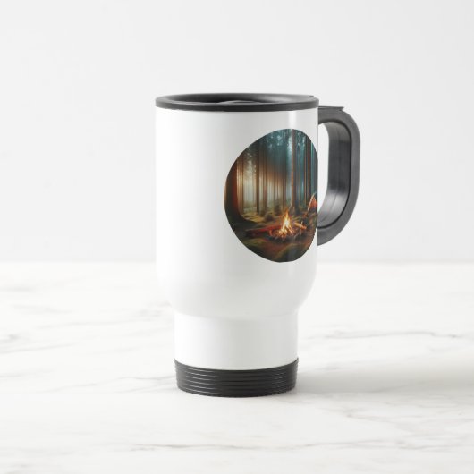 Camper Travel Mug With A Camping Site Reisbeker (Voorkant rechts)