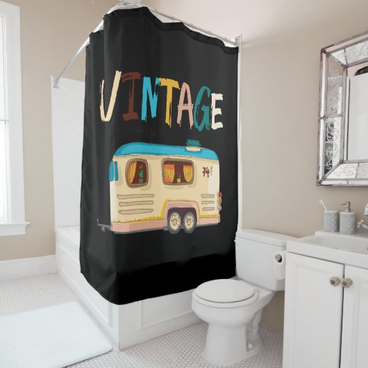 Camper Travel RV Camping Douchegordijn (In situ)