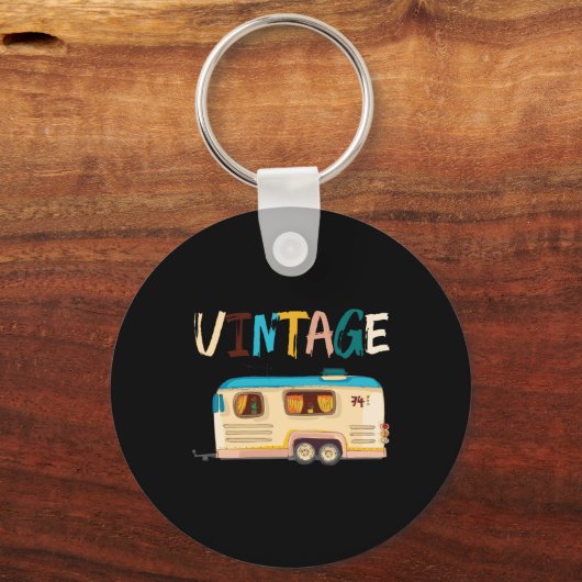 Camper Travel RV Camping Sleutelhanger (Voorkant)