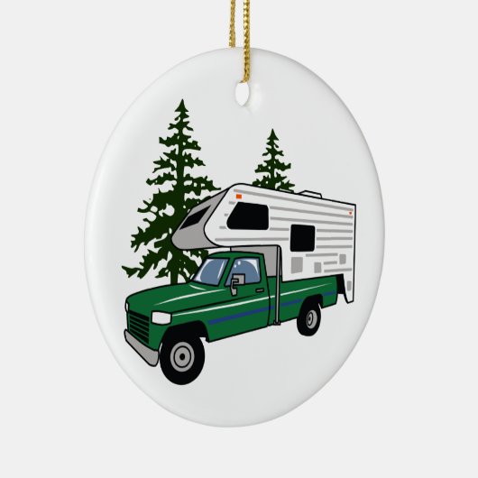 Camper Truck Keramisch Ornament (Rechts)