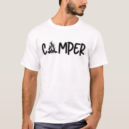 Camper Typografie Camping Lover T-shirt