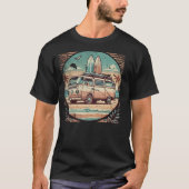  Camper Van Beach T-shirt (Voorkant)