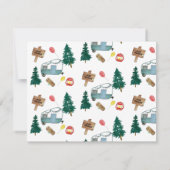 Camper Van Bomen Camping Ballon Kinderen Verjaarda Notitiekaartje (Achterkant)