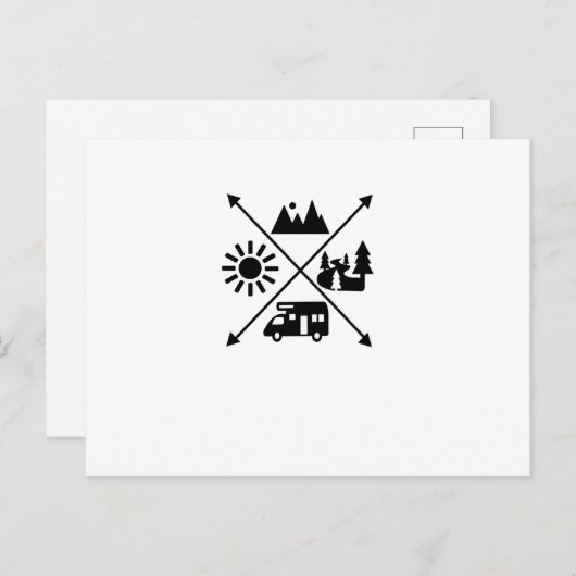 Camper Van Briefkaart (Voorkant / Achterkant)