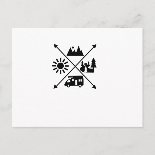 Camper Van Briefkaart (Voorkant)